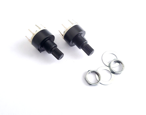 Plastic 16mm 8 Position Rotary Switch Single Pole  0.3A Heater Refrigerator