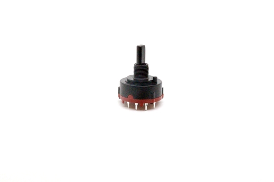 PC Pin 1P2T Continuous Rotary Switch 12 Pin 26mm Fan Speed Control