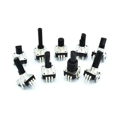 quality  Peaker Audio Ec12 Rotary Encoder With Push Button 10ohm Threaded Bushing factory