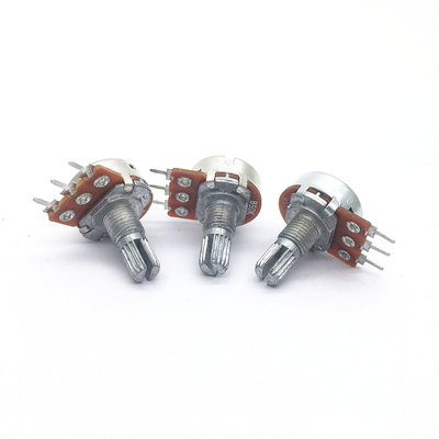 WH148 Rotary Potentiomer Long Life Volume Control Linear B50K B10K Potentiometer Carbon Film Potentiometer For Audio
