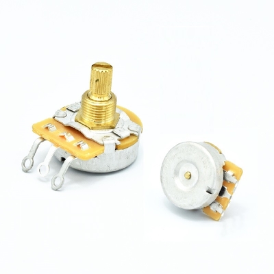 24mm CTS Style Metal Shaft 15.5mm B500k Rotary Guitar Potentiometer