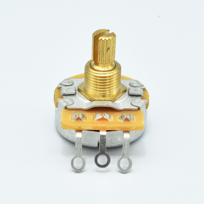 24mm CTS Style Metal Shaft 15.5mm B500k Rotary Guitar Potentiometer