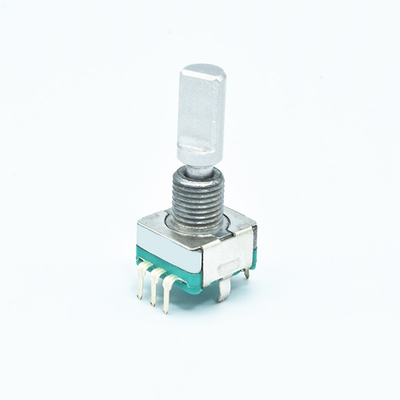 11mm Continuous Rotary Switch 300V AC Rotary Knob With Push Button 360 Degrees