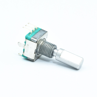 11mm Continuous Rotary Switch 300V AC Rotary Knob With Push Button 360 Degrees