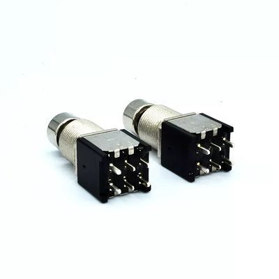 9 Pin 3pdt Stomp Switch 500V For Electric Guitar