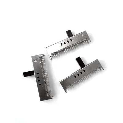 Sliver 0.3A Electric Slide Switch 4P8T Horizontal Slide Sound Console