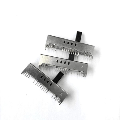 Sliver 0.3A Electric Slide Switch 4P8T Horizontal Slide Sound Console