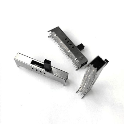 Sliver 0.3A Electric Slide Switch 4P8T Horizontal Slide Sound Console