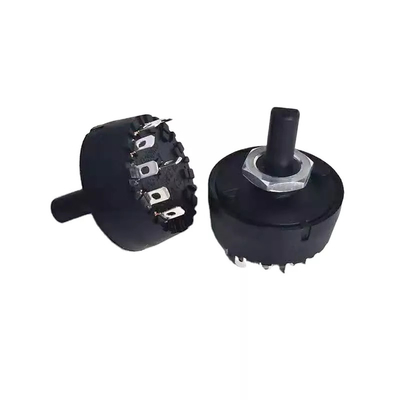 Juicer 29mm Continuous Rotary Switch 6A 1 Pole 12 Way Rotary Switch  Fan