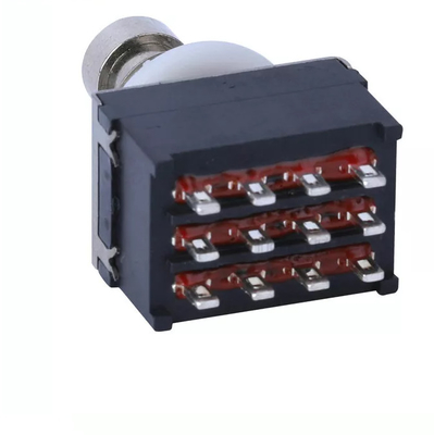 0.8mm Normally Closed Momentary Footswitch 4PDT 12 Pin Toggle