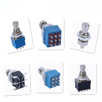 0.8mm Normally Closed Momentary Footswitch 4PDT 12 Pin Toggle