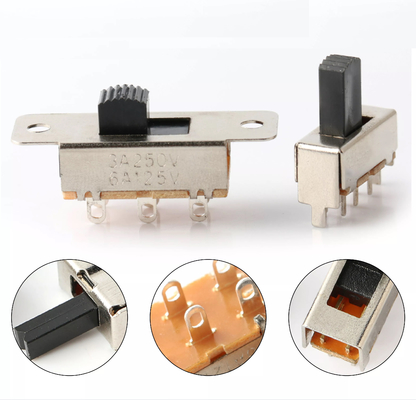 50V Electric Slide Switch CE 2p3t Slide Switch For Home Appliance