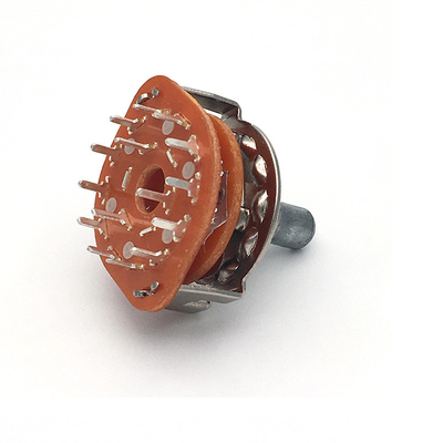 DC500V 2 Pole 6 Position Rotary Switch 100ohm Cts 5 Way