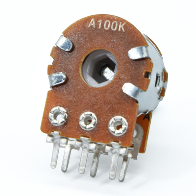 Spline Rotary Switch Potentiometer 500k With Switch Used By Walkie Talkie