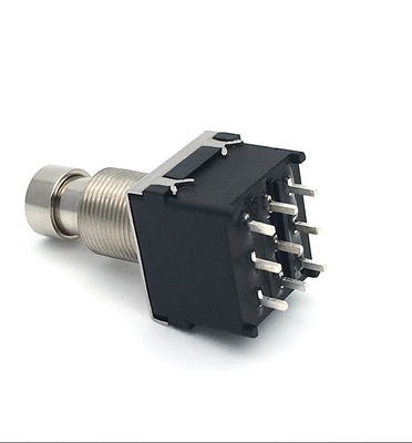 SF17 10000 Cycles 2pdt Switch  9 Pin Push Button Foot 100ohm