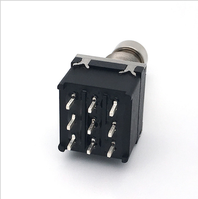 SF17 10000 Cycles 2pdt Switch  9 Pin Push Button Foot 100ohm