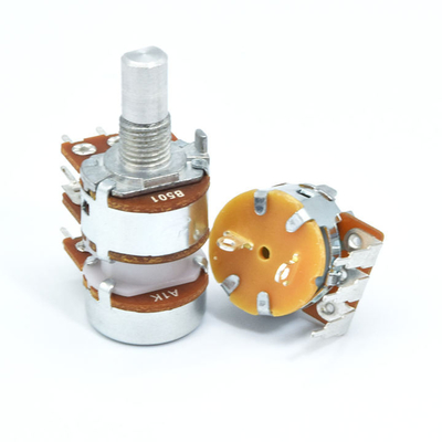 Vertical  5k Audio Taper Potentiometer 16mm Double Gang Potentiometer