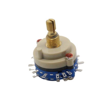 High Precision  Continuous Rotary Switch 100ohm Multi Pole Rotary Switch