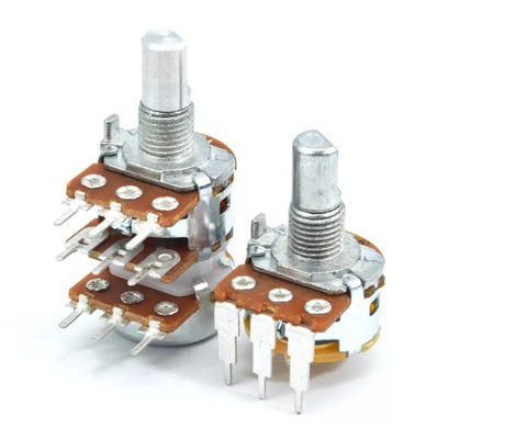 Dual 250v A10k Potentiometer 6 Pin 16mm