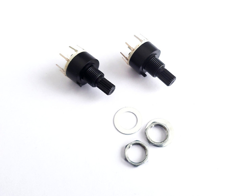 Plastic 16mm 8 Position Rotary Switch Single Pole  0.3A Heater Refrigerator