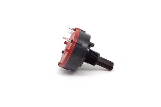 PC Pin 1P2T Continuous Rotary Switch 12 Pin 26mm Fan Speed Control