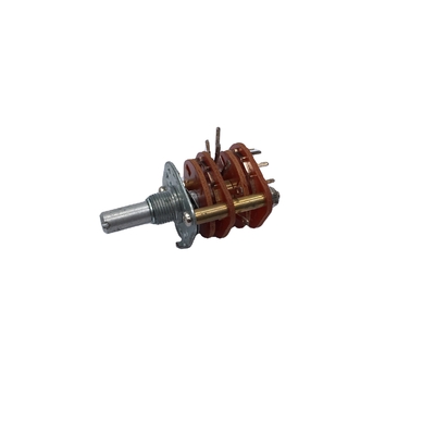 Two Layer 500V Multi Pole Rotary Switch Rohs 4 Pole 6 Position Rotary