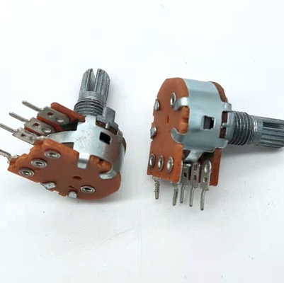 Carbon Film Single Rotary Potentiometer 3dB 3 Position PCB B500k With Switch