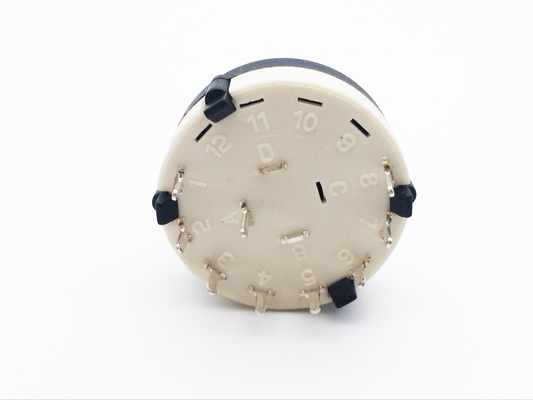 Diameter 26mm Rotary Band 0.3A Multi Position Rotary Switch For Fans Ovens