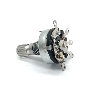 0.08W 12 Position Rotary Switch Potentiometer 50ohm Single Pole Rotary Switch Pot